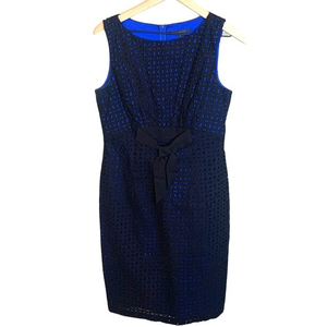 david meister navy blue dress Jacquard Cocktail Dress by David Meister for Hire